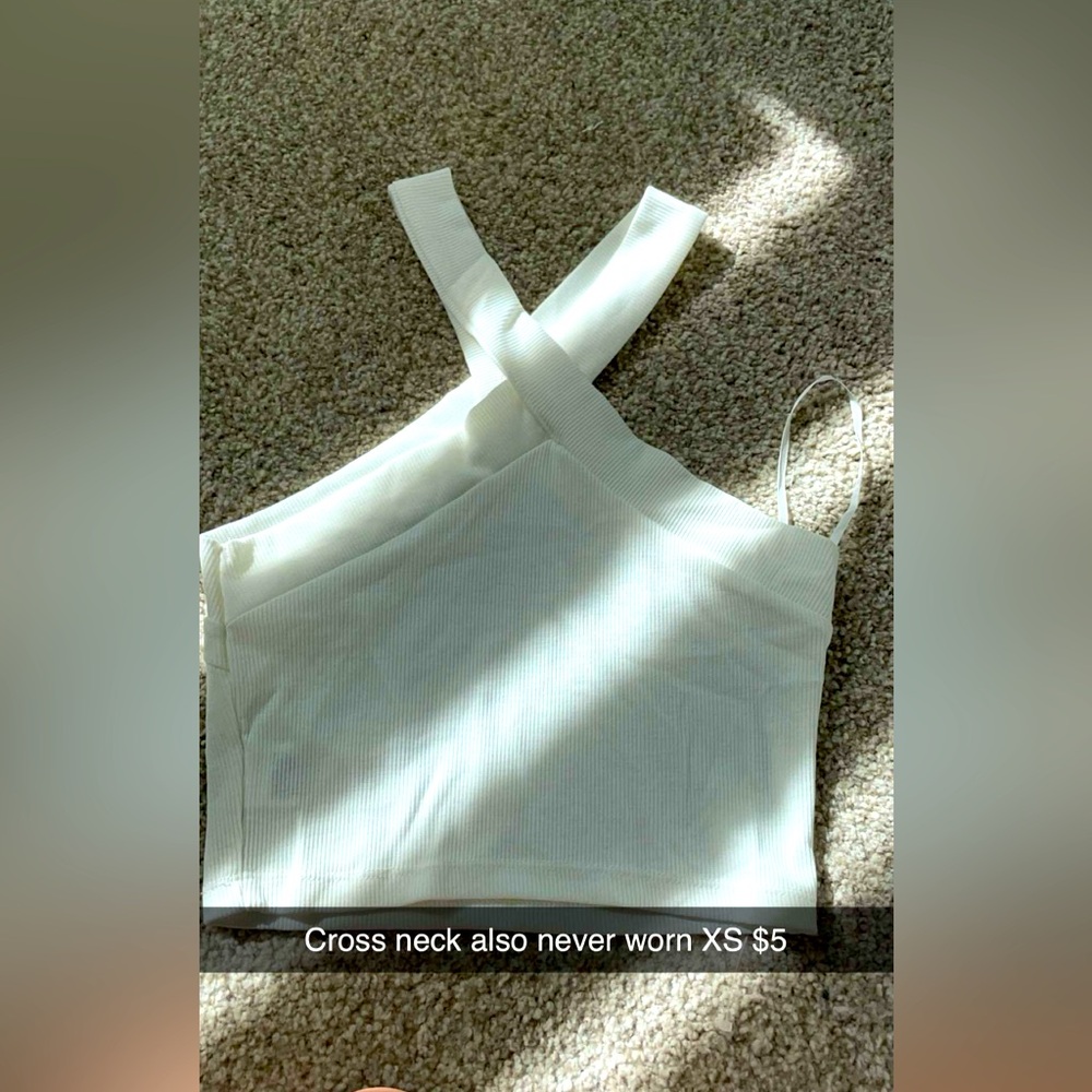 Cross neck top